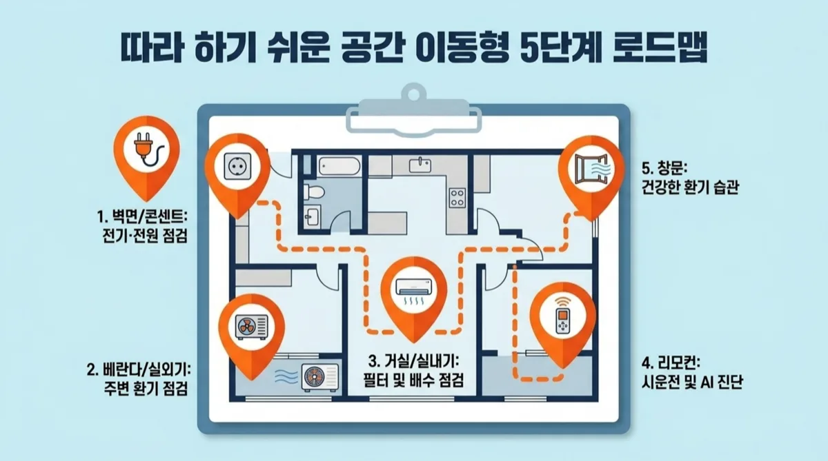 에어컨 첫 가동 점검 5단계 로드맵