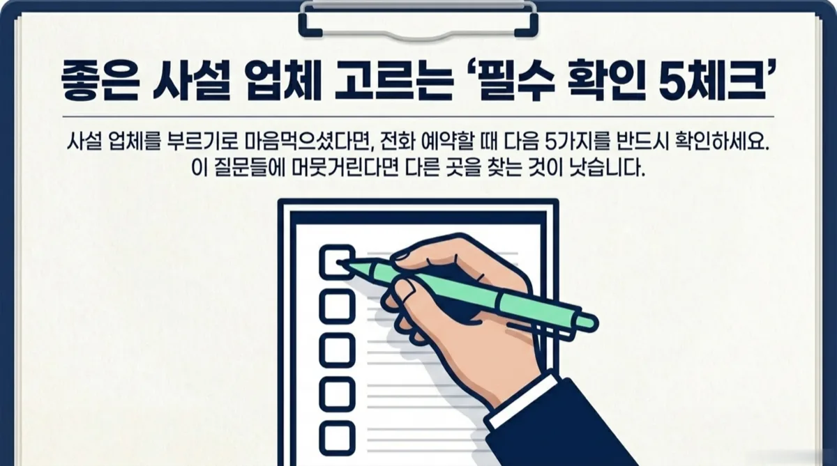 에어컨 청소 업체 선택 5체크 체크리스트