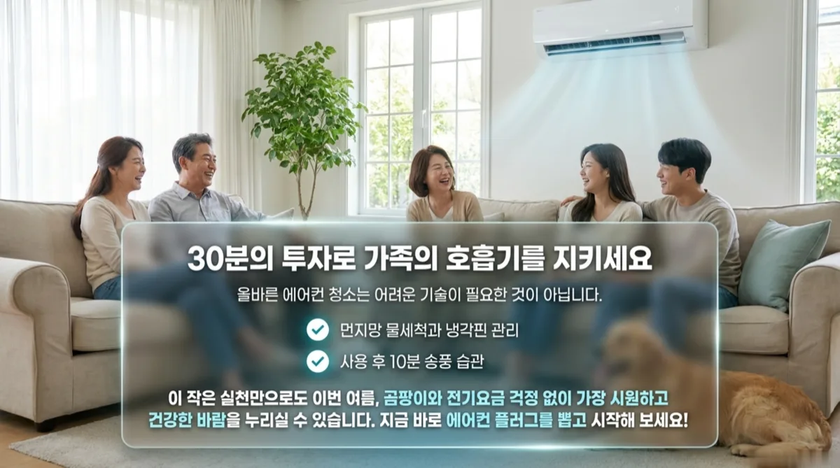 에어컨 셀프 청소 방법 마무리 여름 쾌적함의 시작